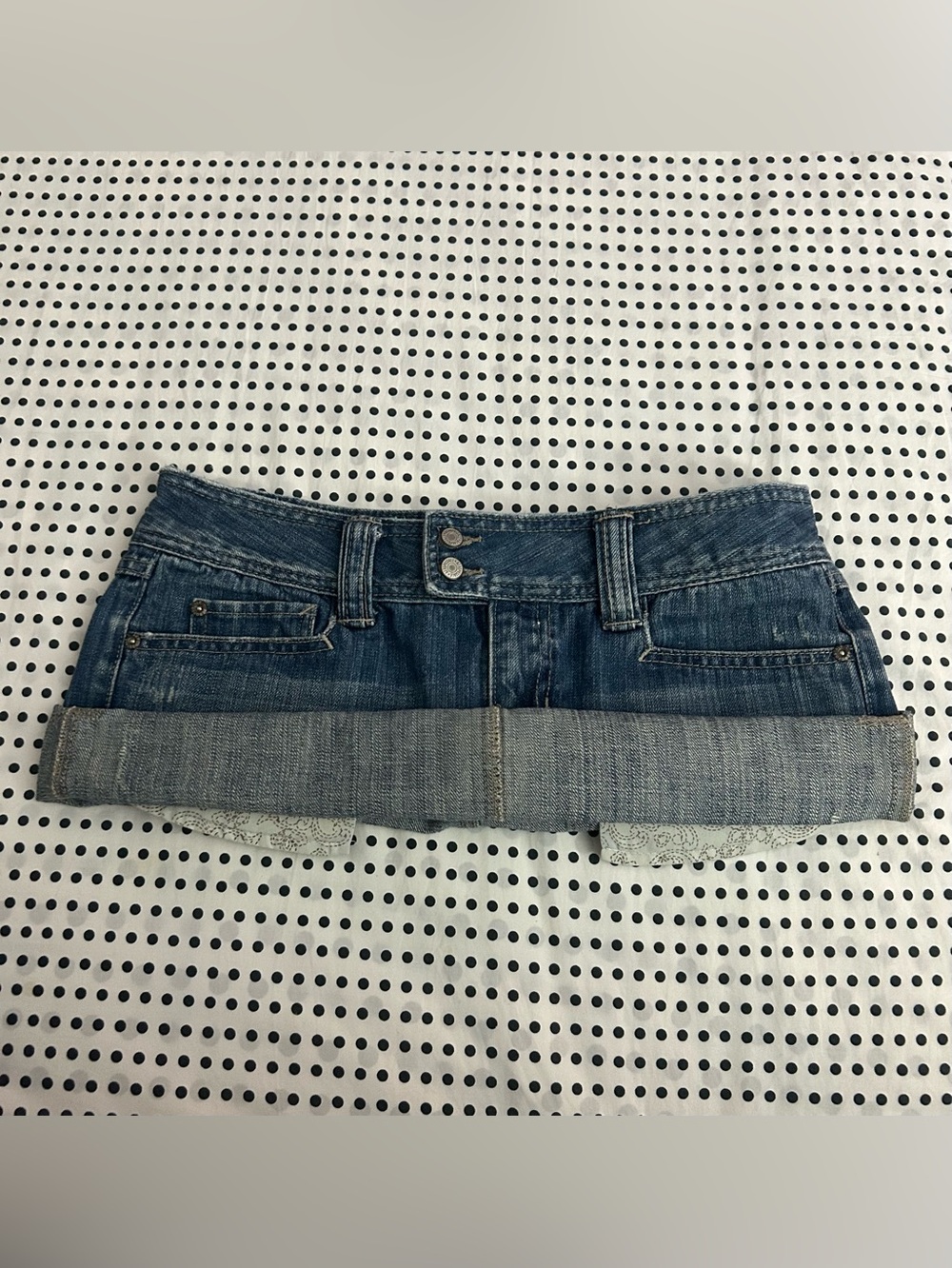 Vintage 2000s aeropostale mini jean skirt